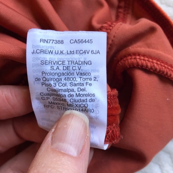 Madewell Orange Velvet Butterfly Top XXS Boxy Fit - Picture 5 of 8